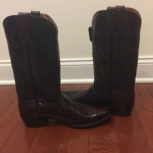 Dan Post Men's Milwaukee Cowboy Boot - Rounded Toe, Black Cherry Leather, Comfort Cushion - View #4